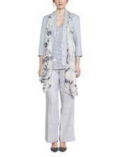 East John Lewis Linen Victoire Jacket Blazer “dove” Grey Size 8 Uk Bnwt