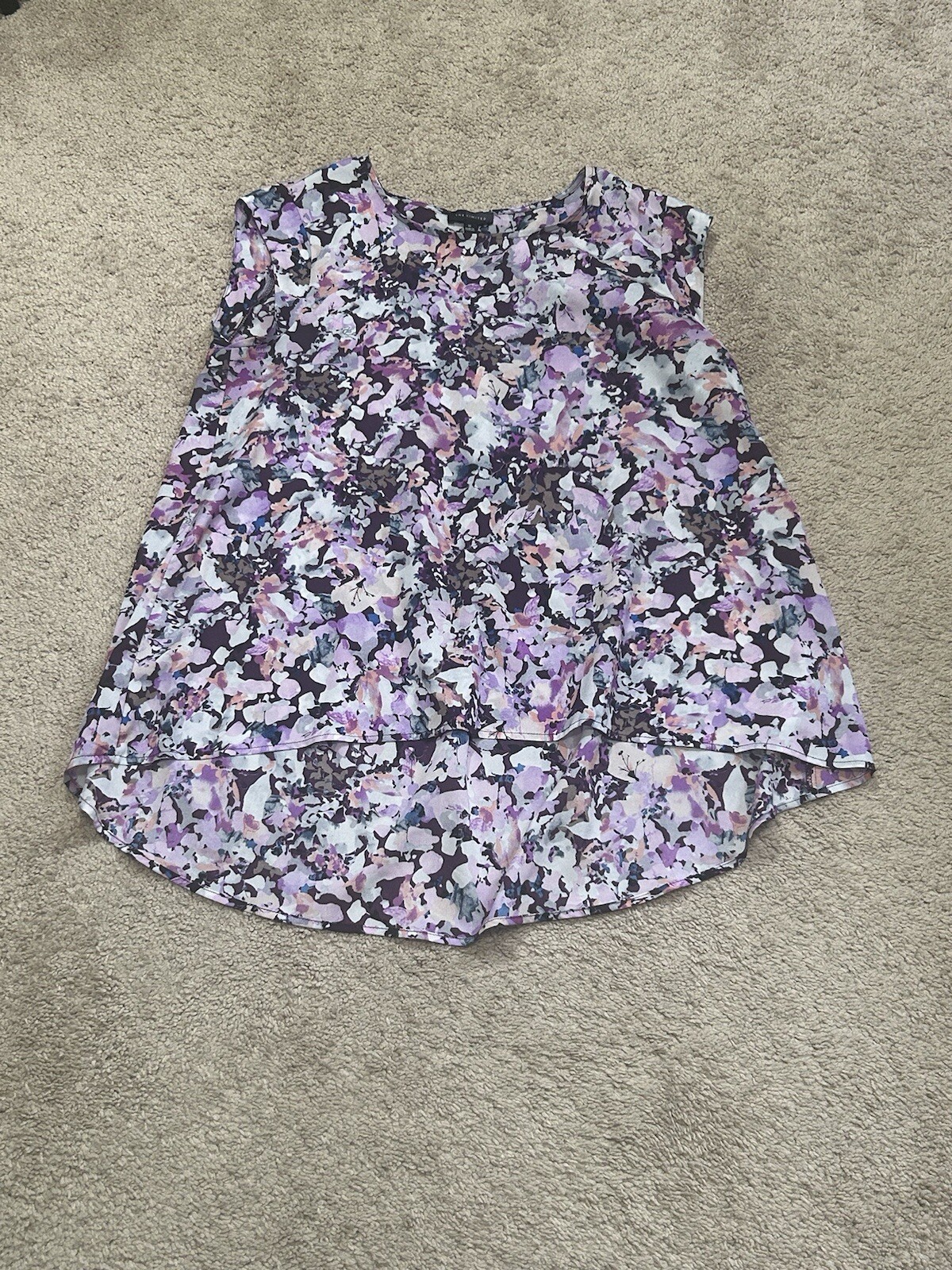 The Limited Womens Shirt Size Medium Multicolor Floral Print Flowy High Low