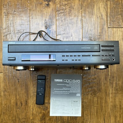 Yamaha CD Changer Player 5 Disc CDC-645 Natural Sound Black  Remote And Manual