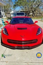 14-Up Corvette C7 Z06 Z07 Stage 3 Front Splitter with Winglets- Carbon Flash