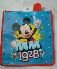 New Disney Mickey Mouse Blue MM 1928 Reusable Shopping Bag Recycled Material