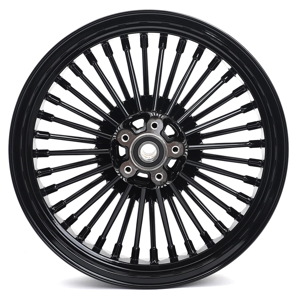 21x2.15 16x3 Fat Spoke Wheels Rim for Harley Dyna Street Bob FXDB Low Rider FXDL Foto 3 de 4