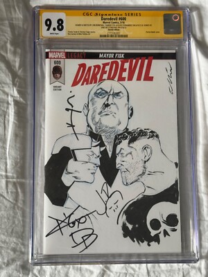 SIGNIERT DAREDEVIL #600 CGC 9.8 CHARLIE COX, VINCENT D ONOFRIO UND JON BERNTHAL