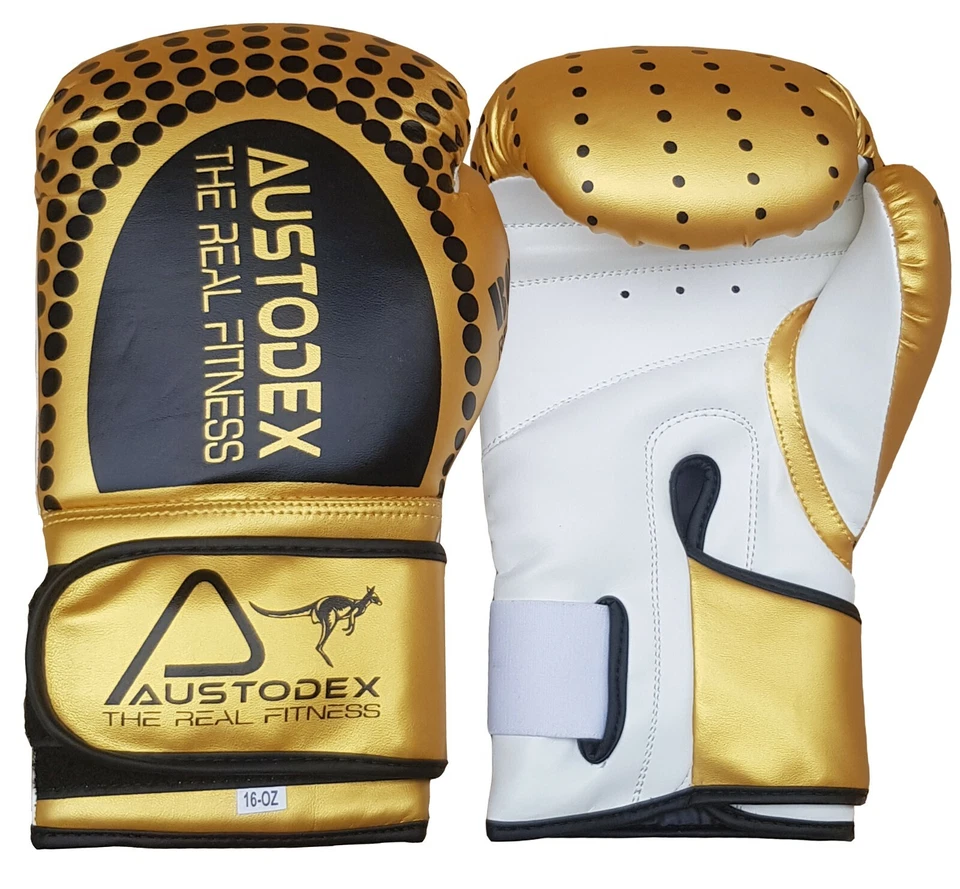 Austodex Boxing Sparring Gloves MMA Punch Bag Mitt UFC Fight Training 8oz-16oz - image 3 of 4