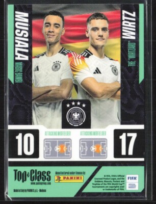 Panini 2025 Top Class Trading No. 232 Jamal Musiala Florian Wirtz