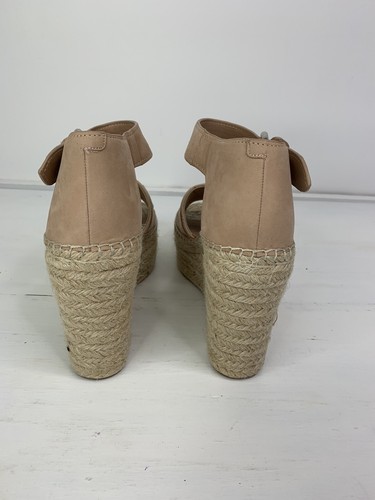 Marc Fisher Adalla Espadrille Taupe Suede Wedge Sandal Platform Size 9.5 - Picture 5 of 9