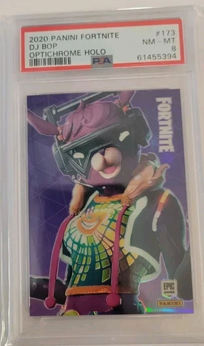 2020 Panini Fortnite Series 2 DJ Bop Legendary SP #173 PSA 8