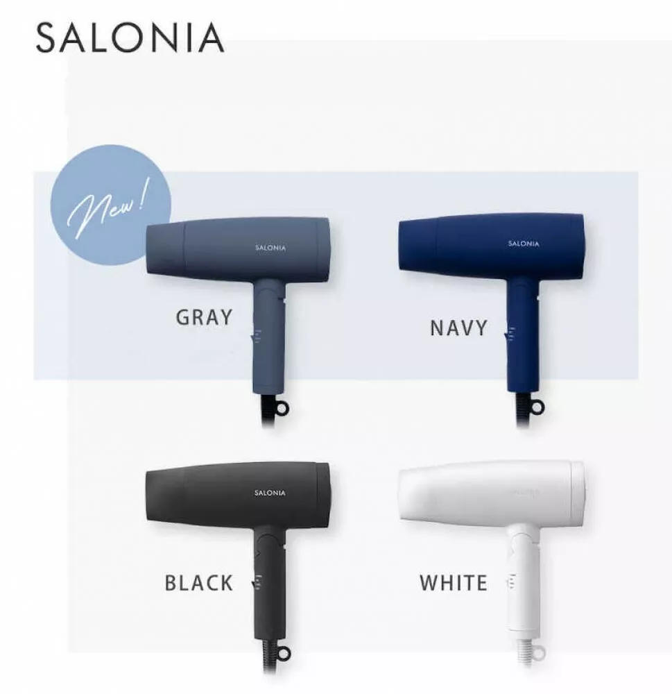 SALONIA SL-013 Negative Ion Quick Dry Hair Dryer AC100V 4 Colors Fast Ship Japan