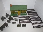 Vintage 1950's Marx Training Center Playset T3-12 Tin Building and Accessories