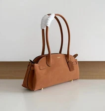 Coach Suede Empire Carryall Bag 34 Brass/Warm Brown CBN41  NWT