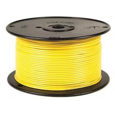 Grote 87-9011 Primary Wire, Gpt, 18 Awg, 1C C, Yellow, Pvc, Stranded, 60V, 100