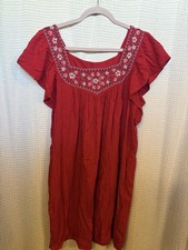 Max Studio Women's Red Casual Dress Size 1 X
