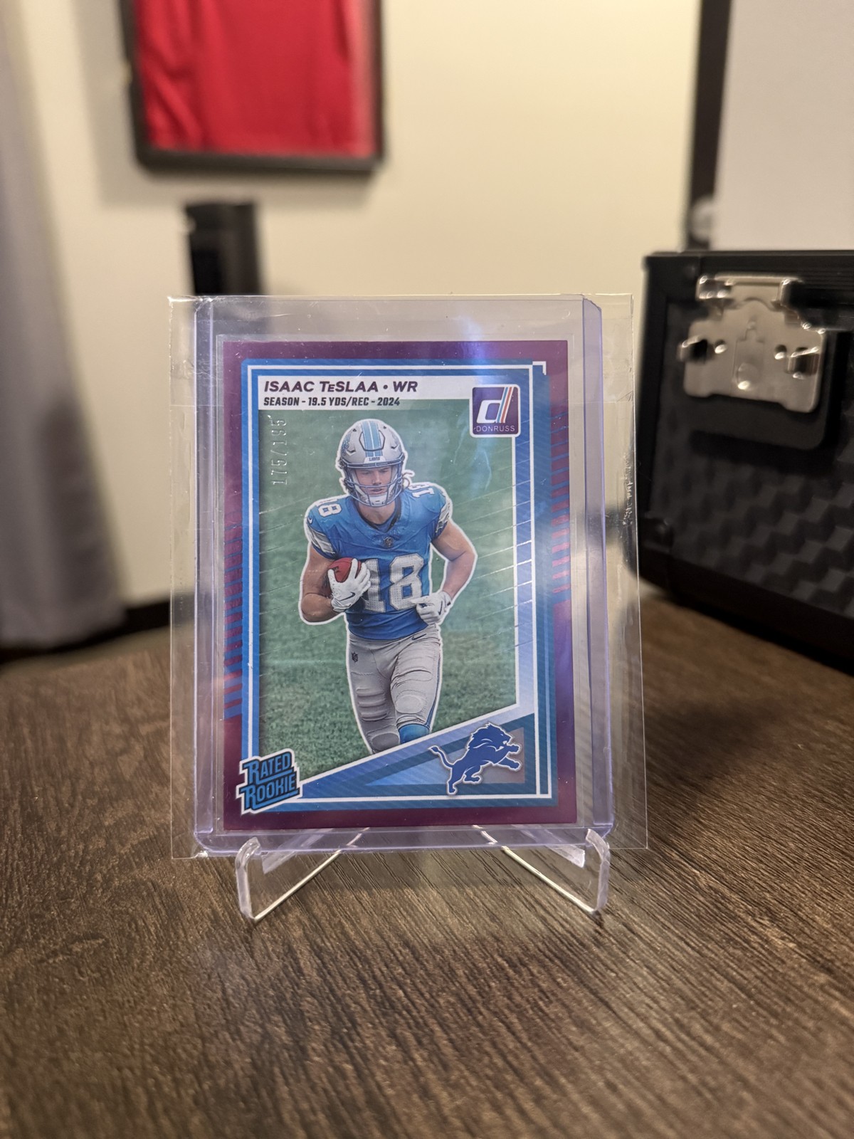 2025 Panini Donruss - Rated Rookie Isaac Teslaa #338 Season Stat Line /195 (RC)