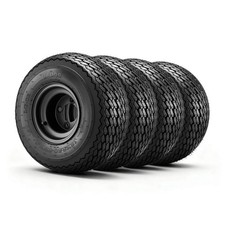 8 Inch Golf Cart Wheels and Tires Combo Set of 4 with 18x8.50-8 All Terrain
