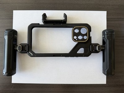 SmallRig iPhone 15 Pro Max Cage Brandon Li Edition HawkLock Handles Neewer Mount