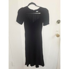 Reformation black sheer midi dress 2