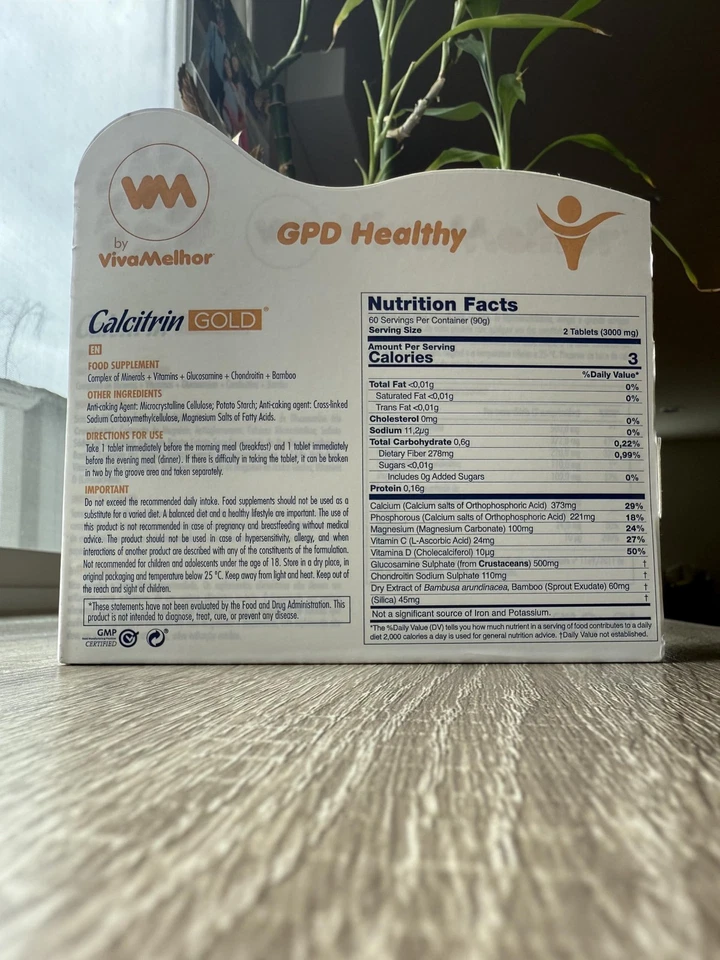 Suplemento Dietético Soy Sano Calcitrin Gold, Refuerzo Movilidad, 60 Comprimidos Foto 4 de 4