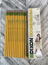 Vintage Dixon Ticonderoga Ethan Allen No 1388 Medium Pencils Box Of 12