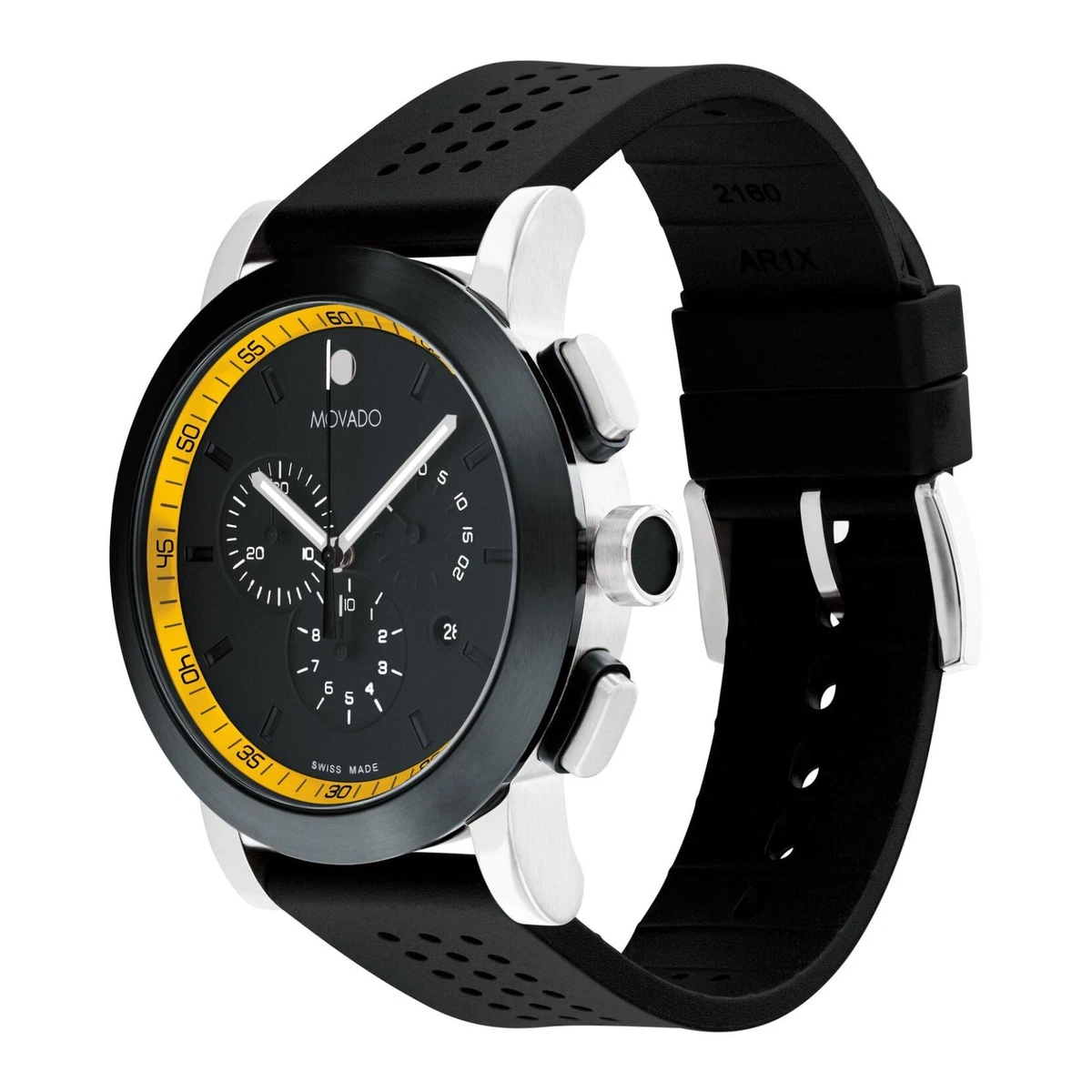 Movado Olympian Two Tone Roman Numerals 3J 26mm Quartz Watch Swiss Works Movado Museum Swiss Men main image 3