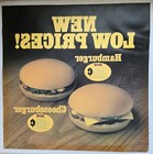 1983 McDonald's "Cheeseburger" Translite sign 21.75" X21.75 Advertising Display  — photo 9