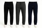 Mens Regular Fit Jogging Bottoms Open Hem Sweatpants with Zipper Pockets | M-6XL