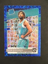 Nick Richards Rookie 2020 OPTIC Blue Velocity Basketball Card #195