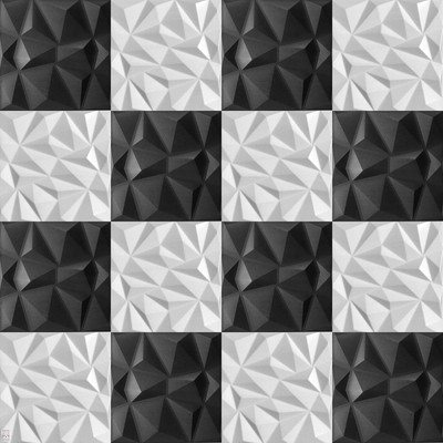 20-10x 3D Diamant Wellen Wandpaneele Hochsteifes PVC 30x30CM,Nicht Verformbar,DE