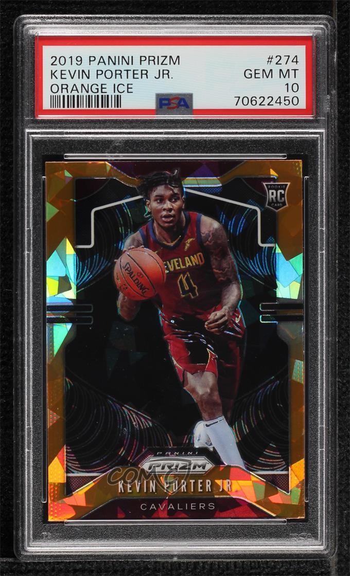 2019-20 Panini Prizm Rookie Orange Ice Kevin Porter Jr #274 PSA 10 GEM MT uk2