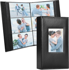 Photo Album 4X6 300 Photos Leather Cover Picture Book with 300 Horizontal Pocket