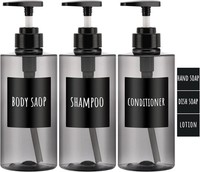 Shampoo Flaschen Duschgel Spender 3 StüCk 500Ml NachfüLlbar Grau FüR KüChe Bad
