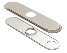 Gerber D493172 8" 1 Hole Centerset Escutcheon Plate - Nickel