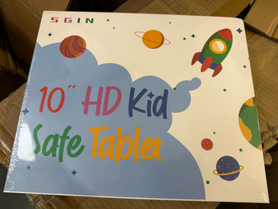 SGIN C10 Kids Tablet, 10'' HD Kid Safe 2GB+32GB Android 12 Wi-Fi Parental Control