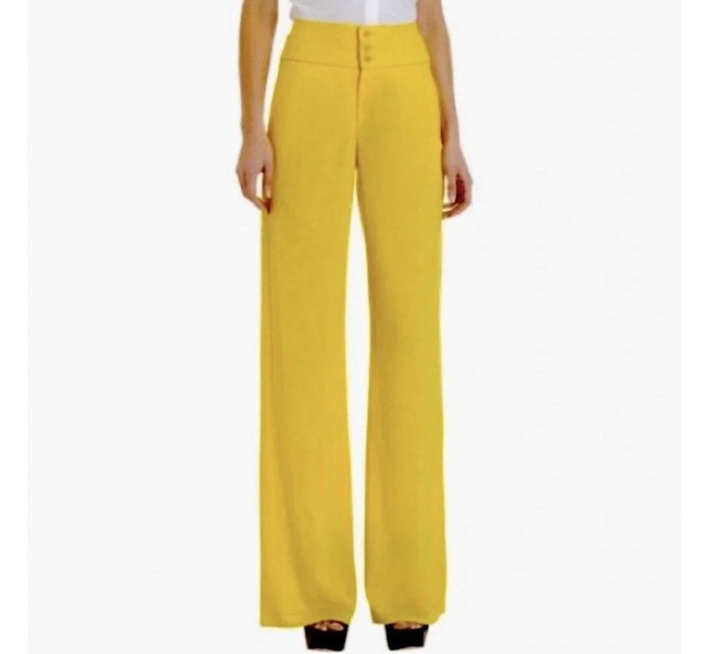 Excellent condition - Helmut Lang Women's Yellow Vega Pants Size 4 MSRP: $425.00