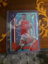 TOPPS PREMIER LEAGUE CHROME 2026 DECLAN RICE ARSENAL AQUA WAVE /199.