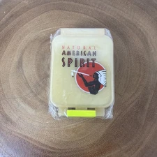 Natural American Spirit Ashtray Portable Pocket Cigarette Smoking Yellow New
