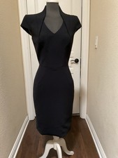 Rubin Singer Couture Black Dress Womens Sz4 LBD Sale