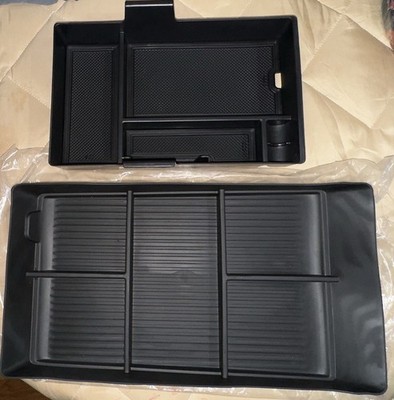 2pcs Center Console Organizing Storage Trays New w/Box car Accessories See Pics