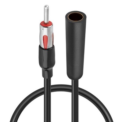 RED WOLF Autoradio Antennenadapter Verlängerungskabel Stecker DIN Buchse auf rot 