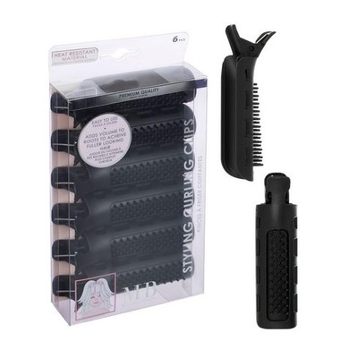 6pc Styling Curling Clips - Easy-to-Use Dual-Purpose Hair Clips for Curling and 
