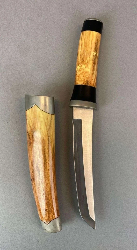 Cuchillo espada corta japonés Hara-Kiri hoja fija acero inoxidable tanto Foto 4 de 4