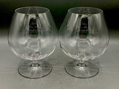 Marquis By Waterford Set Of 2 Crystal Brandy Cognac Snifter Glasses 6'' Signed