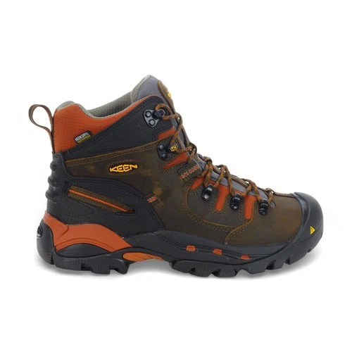 Keen Men's Pittsburgh Energy 6" Cascade Brown/Bombay WP Work Boots 1009709