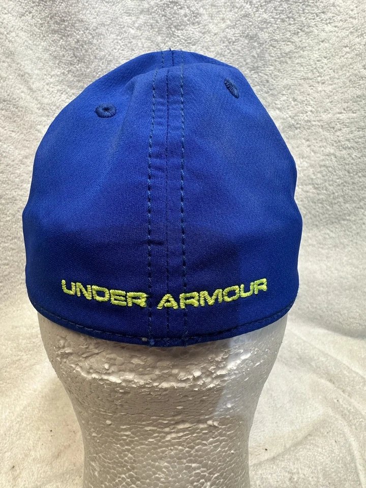 Under Armour шляпа, молодежный размер, 5 панели, вышитый логотип, синий - Изображение 4 из 4
