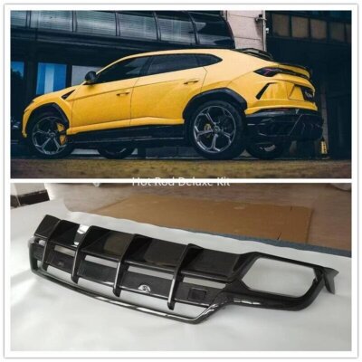 Carbon Fiber Rear Bumper Diffuser Splitter Lip For Lamborghini Urus TC Style