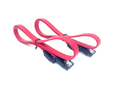 SATA III Kabel 2er-Set 6 Gbit/s 49 cm Straight Bend HDD SDD Datenkabel