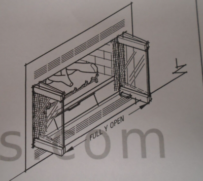 Kit De Portes Vitrées Bi-pliables Pour Cheminée, Hearth Products Série BD, Référence 127141-01, Neuf