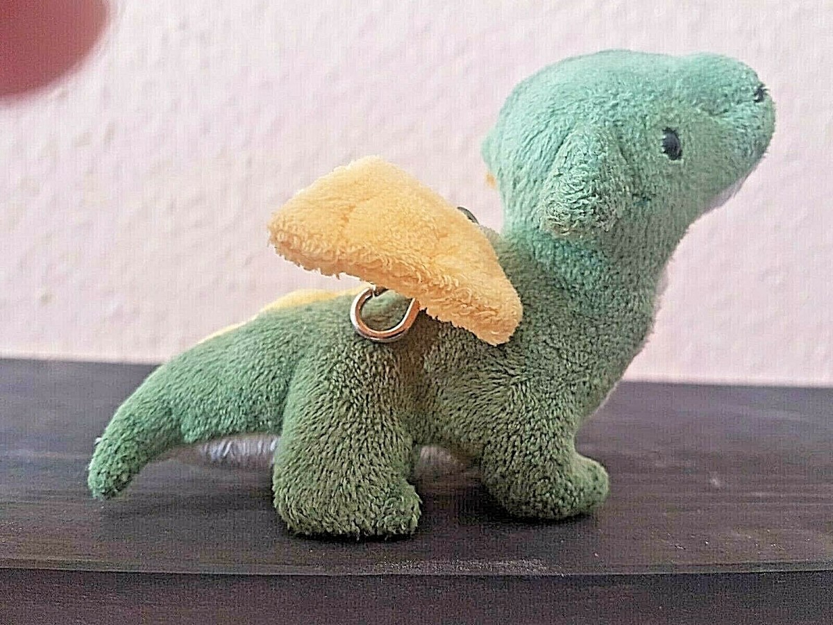 STEIFF 112126 Schlüsselanhänger Drache12cm grün Orginal KF | eBay