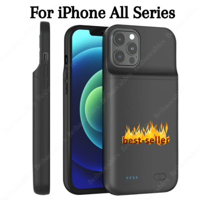For iPhone 16 15 14 13 12 11 Pro Battery Charger Case Power Bank Charging Cover