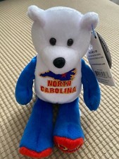 50 States American Coin Bear - North Carolina - With tag and coin