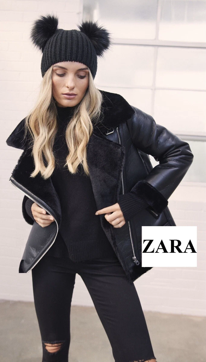 Zara fur bomber jacket sale